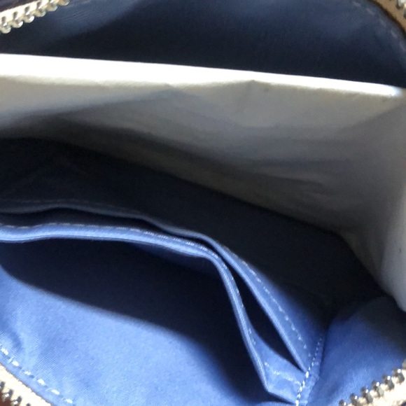 COACH NWT leather ziplet in canvas/blue - Picture 2 of 3
